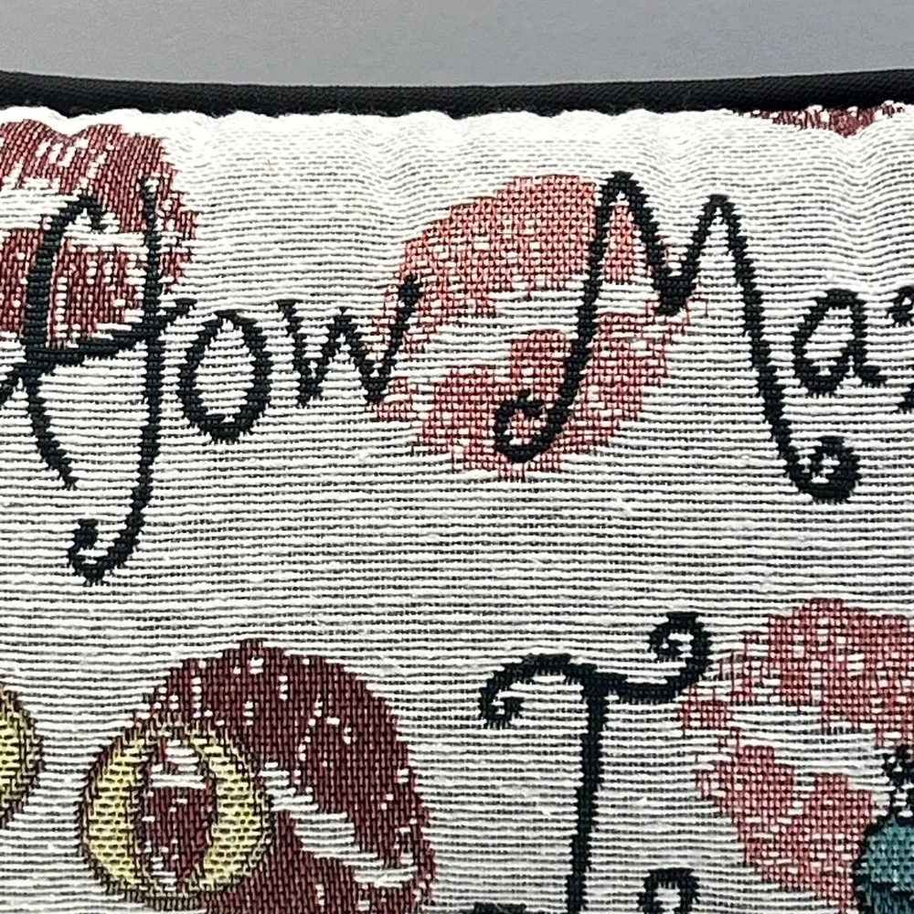 Vintage Frog Prince Tapestry Just How Many Do I Kiss Throw Cushion 12
